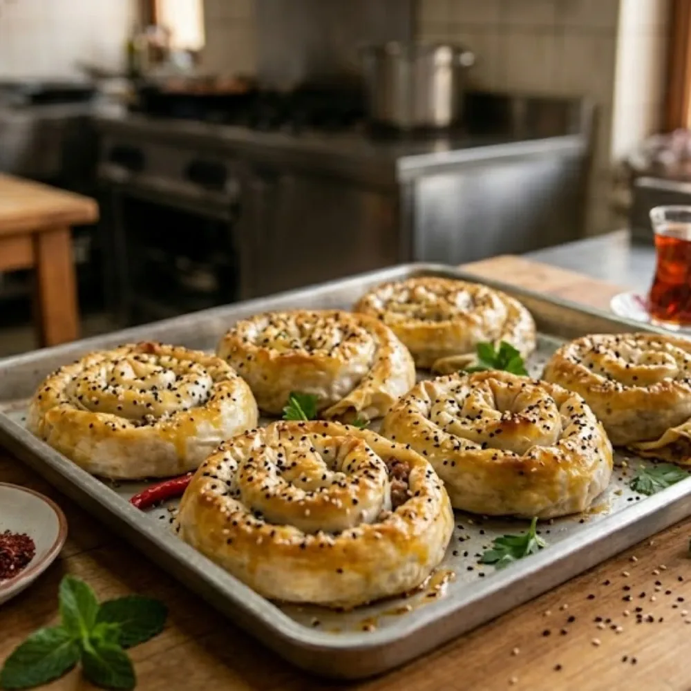 Peynirli Gül Böreği